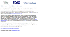 Desktop Screenshot of firstnbcbank.com